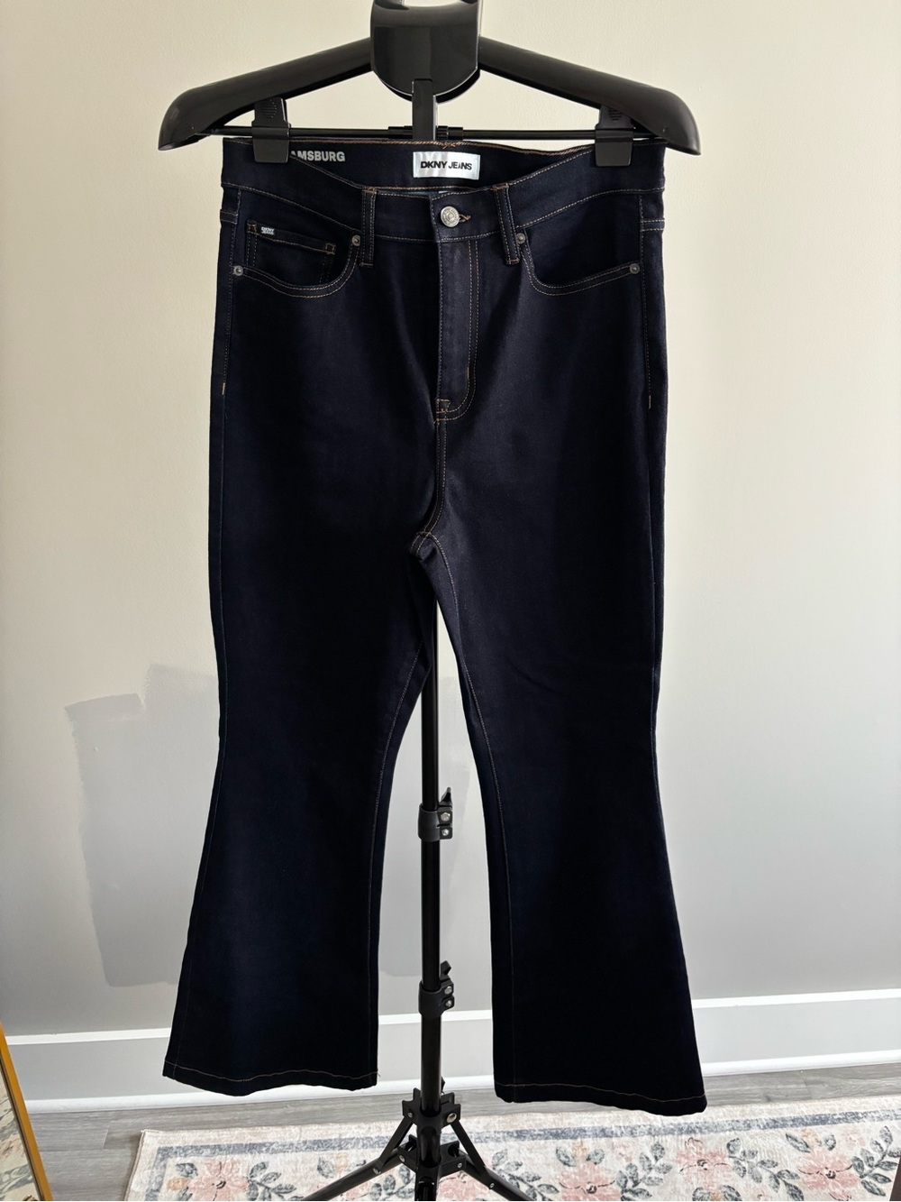 DKNY Dark Indigo Flare Jeans